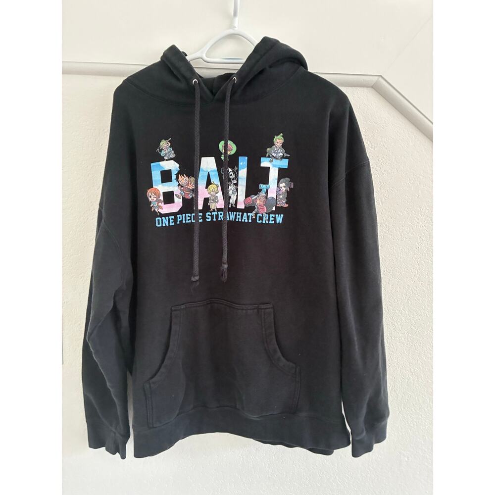 BAIT One Piece Strawberry Crew Mens Hoodie XL Black